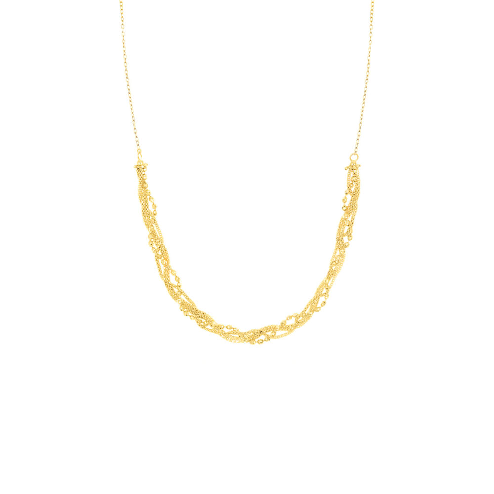 collar Trenzado Oro 18K