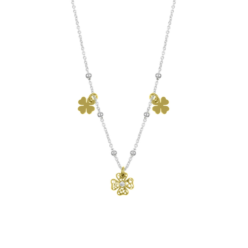 Collar Tres Treboles Goldensilver