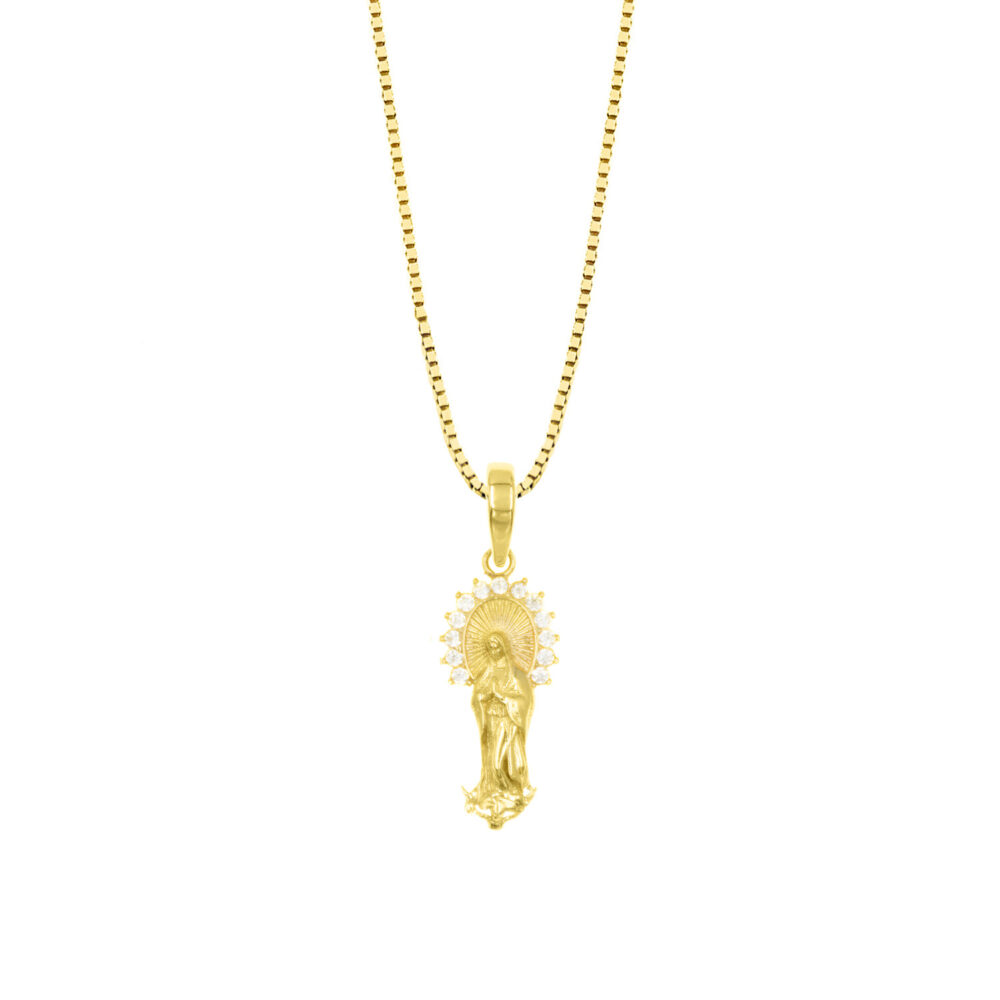 Collar Medalla Guadalupe Oro 18K