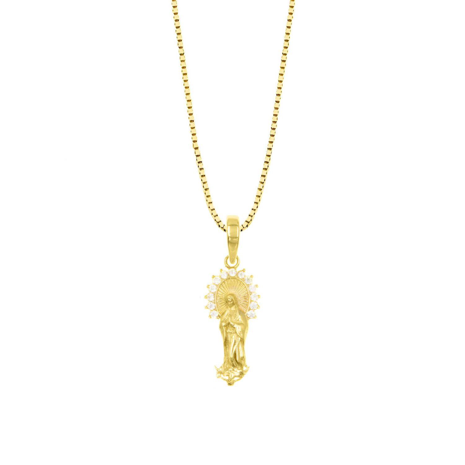 Collar Medalla Guadalupe Oro 18K