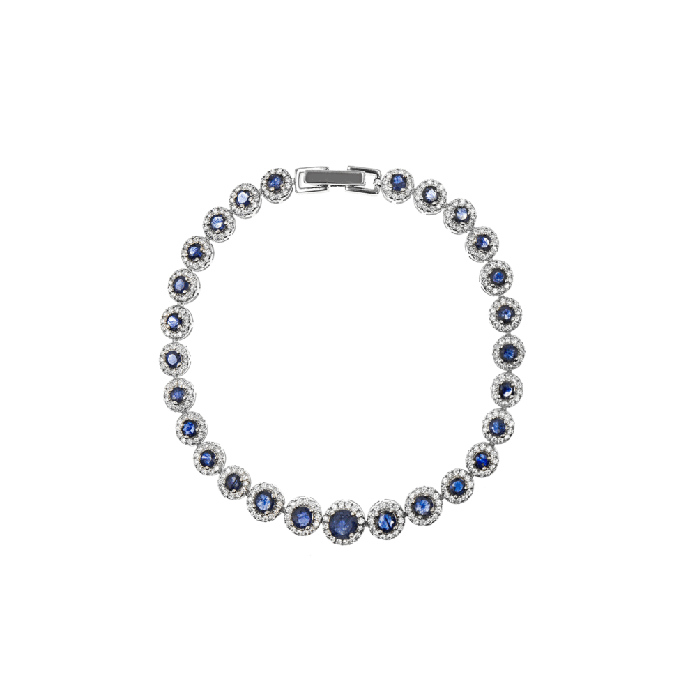 Pulsera Best Friends Zafiro Plata 925