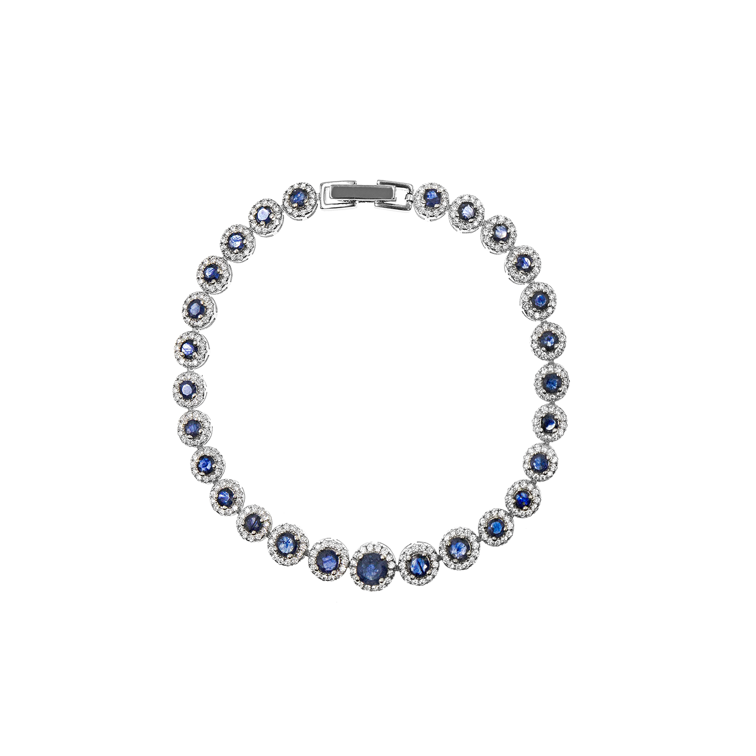 - Pulsera Best Friends Zafiro Plata 925