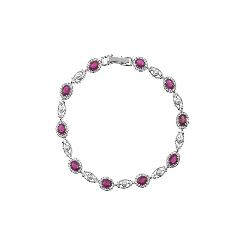 Pulsera Latido RubíPlata 925