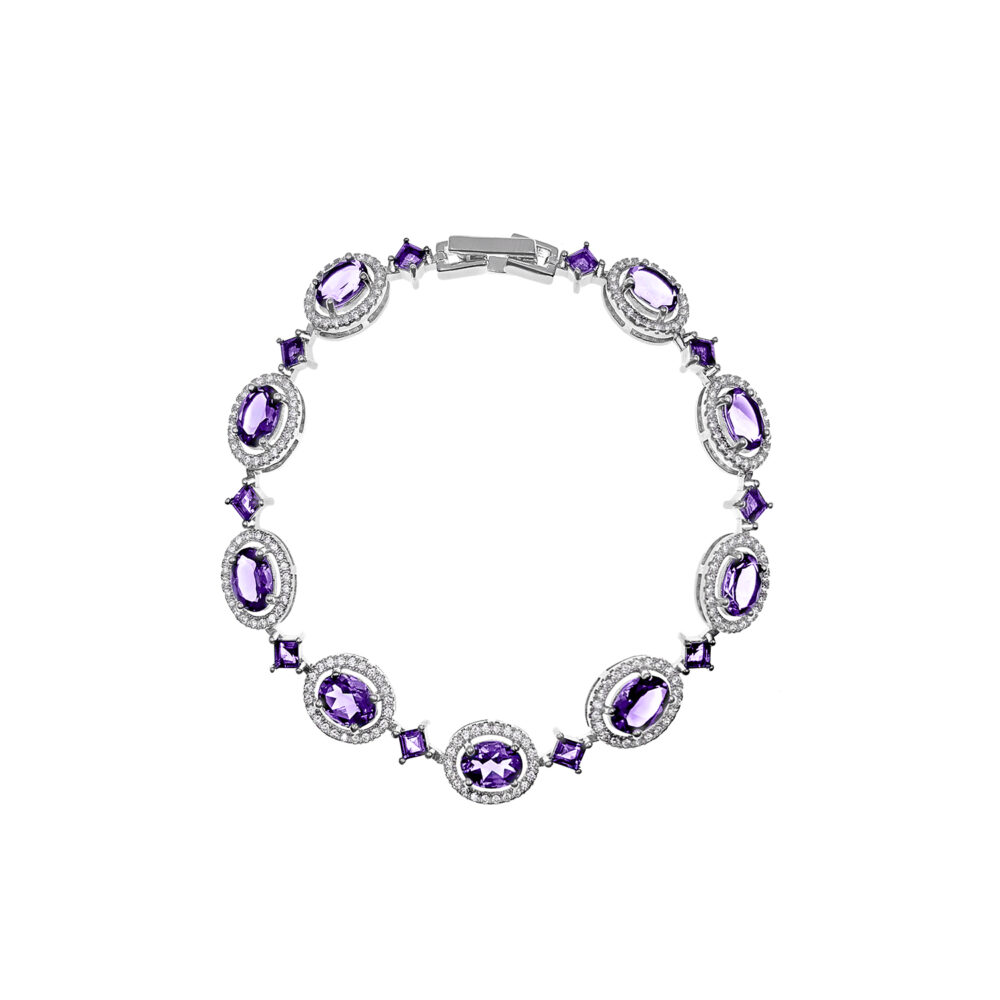 Pulsera Luz Amatista Plata 925
