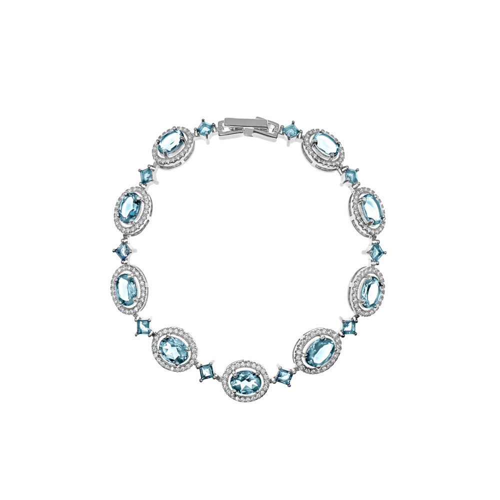 Pulsera Luz Topacio Sky Plata 925