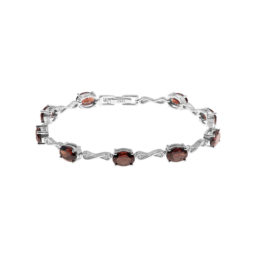 Pulsera Granate Plata 925