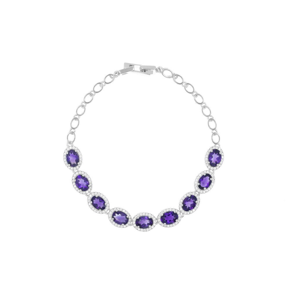 Pulsera Best Friends Amatista Plata 925