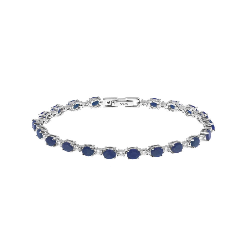 Pulsera Zafiro Plata 925
