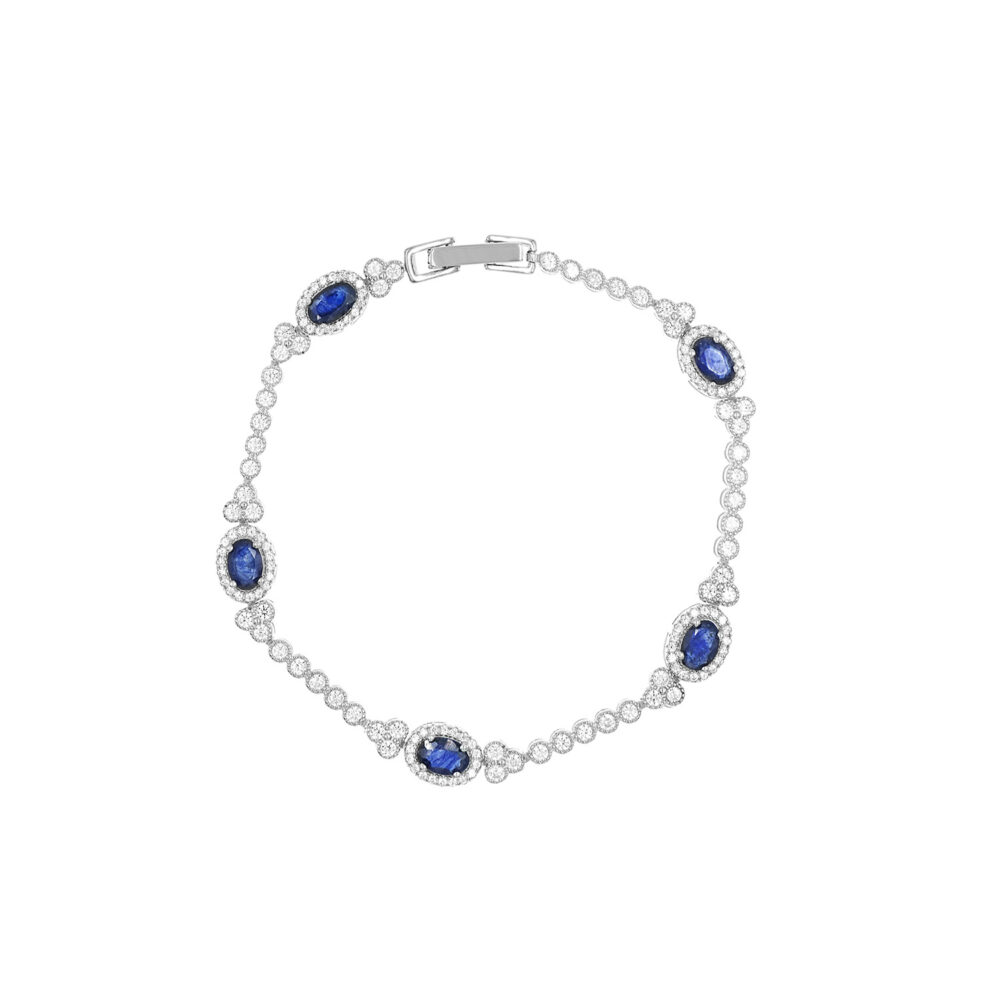 Pulsera Zafiro Plata 925