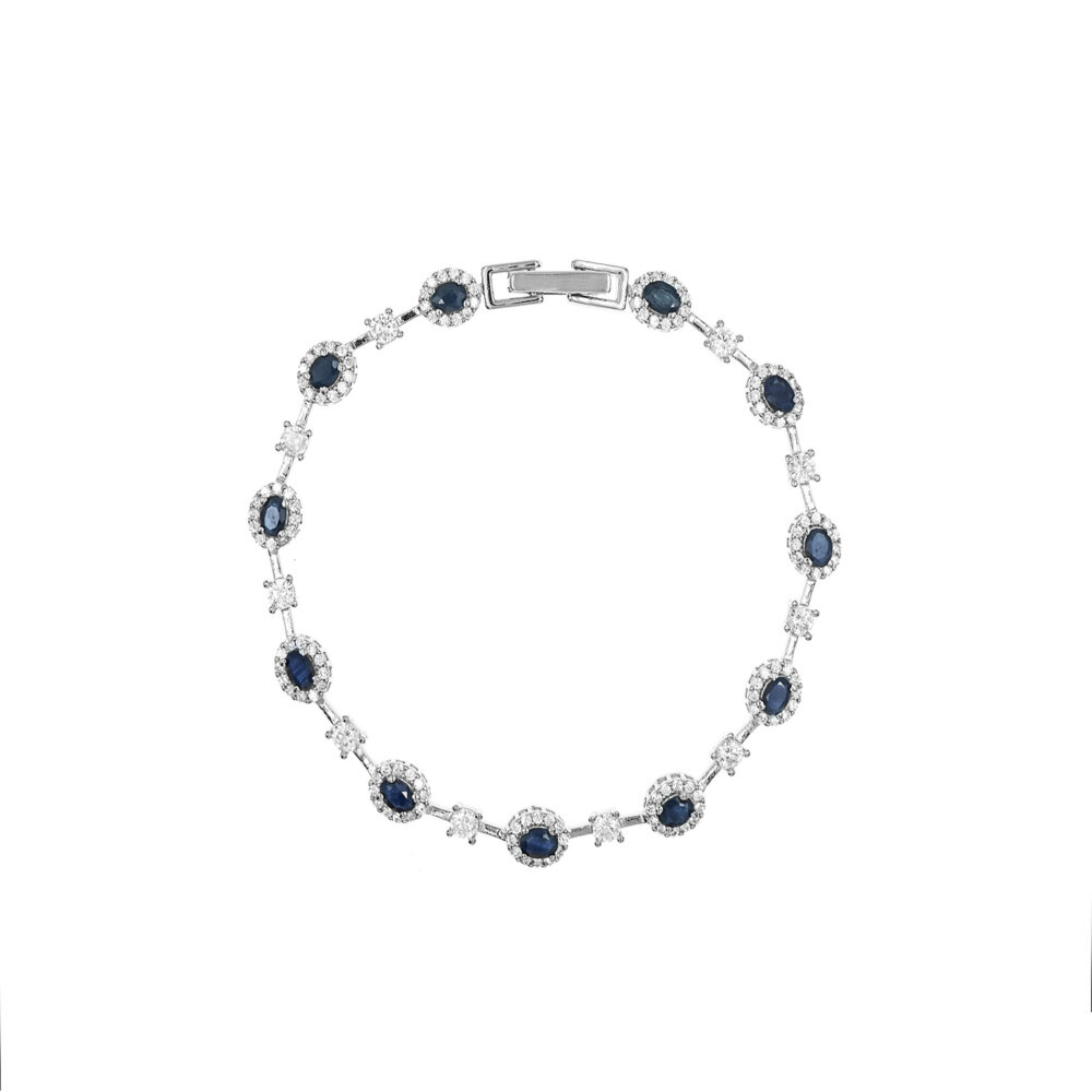 Pulsera Best Friends Zafiro Plata 925