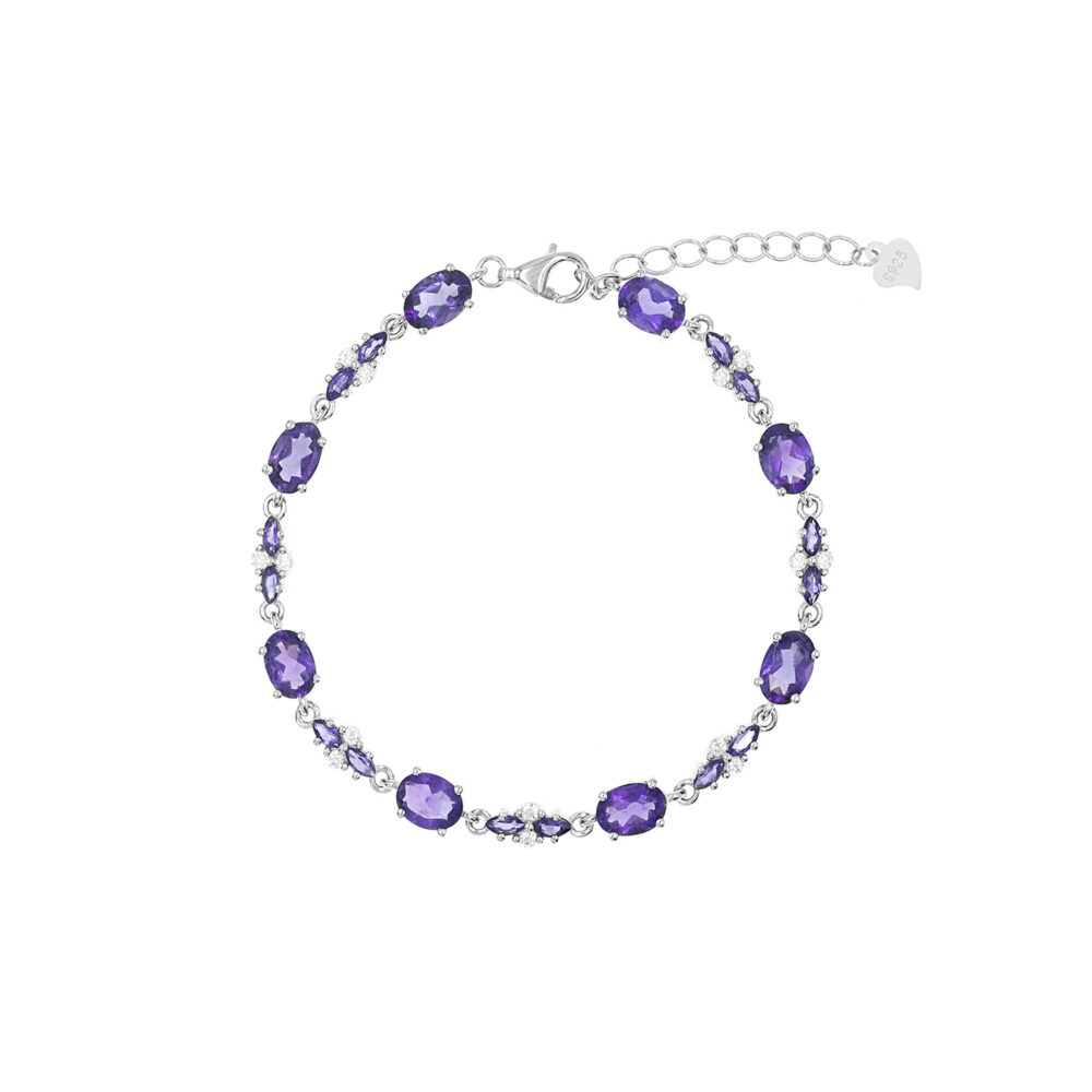 Pulsera Amatista Plata 925