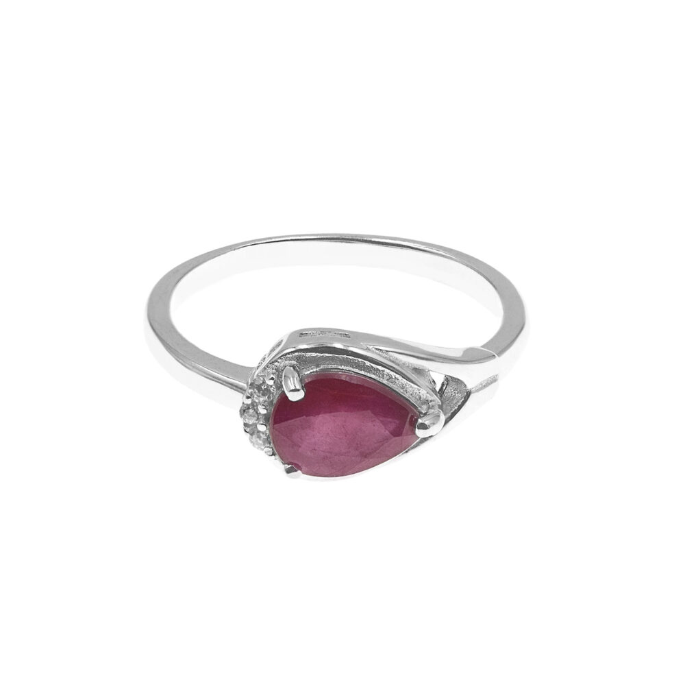 Anillo Latido Rubí  Plata 925