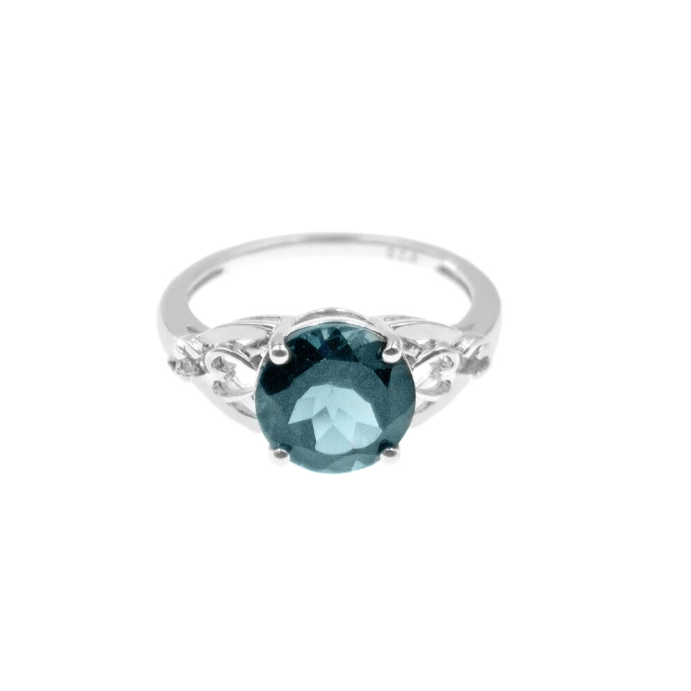 Anillo London Blue Plata 925