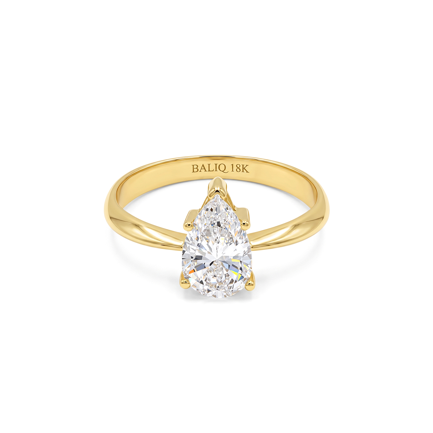 - Anillo de Compromiso Oro 18k con Diamante Lab Grown
