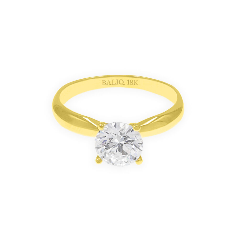 Anillo de Compromiso Oro 18k con Diamante Lab Grown