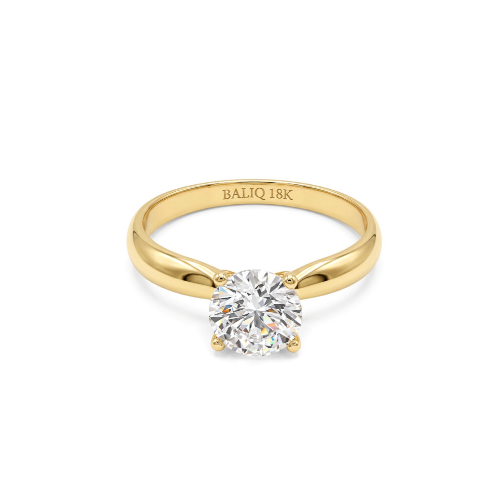 Anillo de Compromiso Oro 18k con Diamante Lab Grown