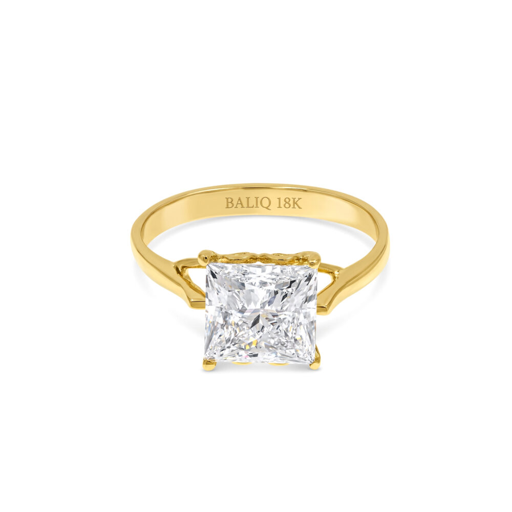Anillo de Compromiso Oro 18k con Diamante Lab Grown