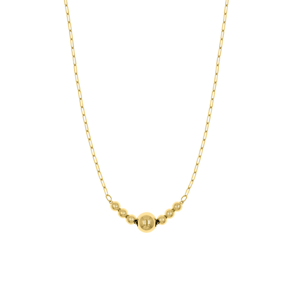 Collar Bolitas GoldenSilver
