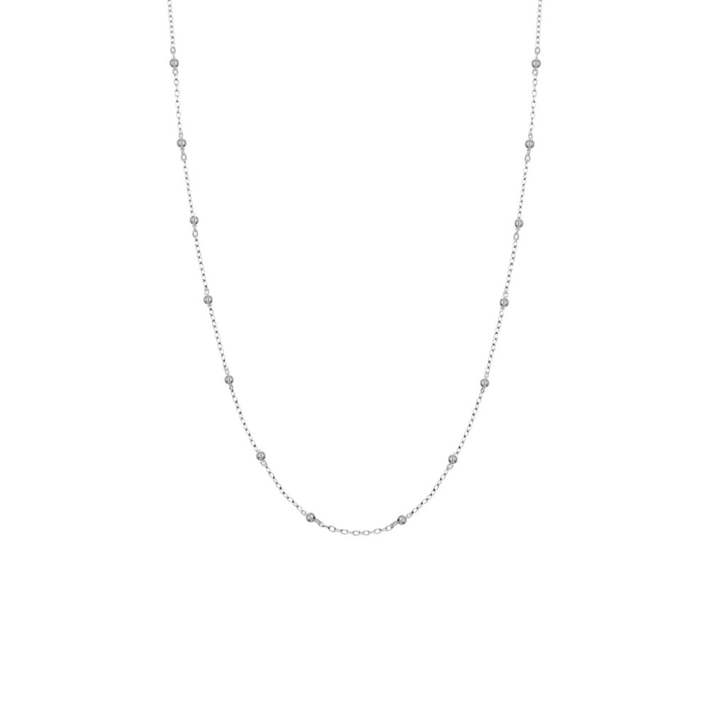 Collar Bolitas Plata 925