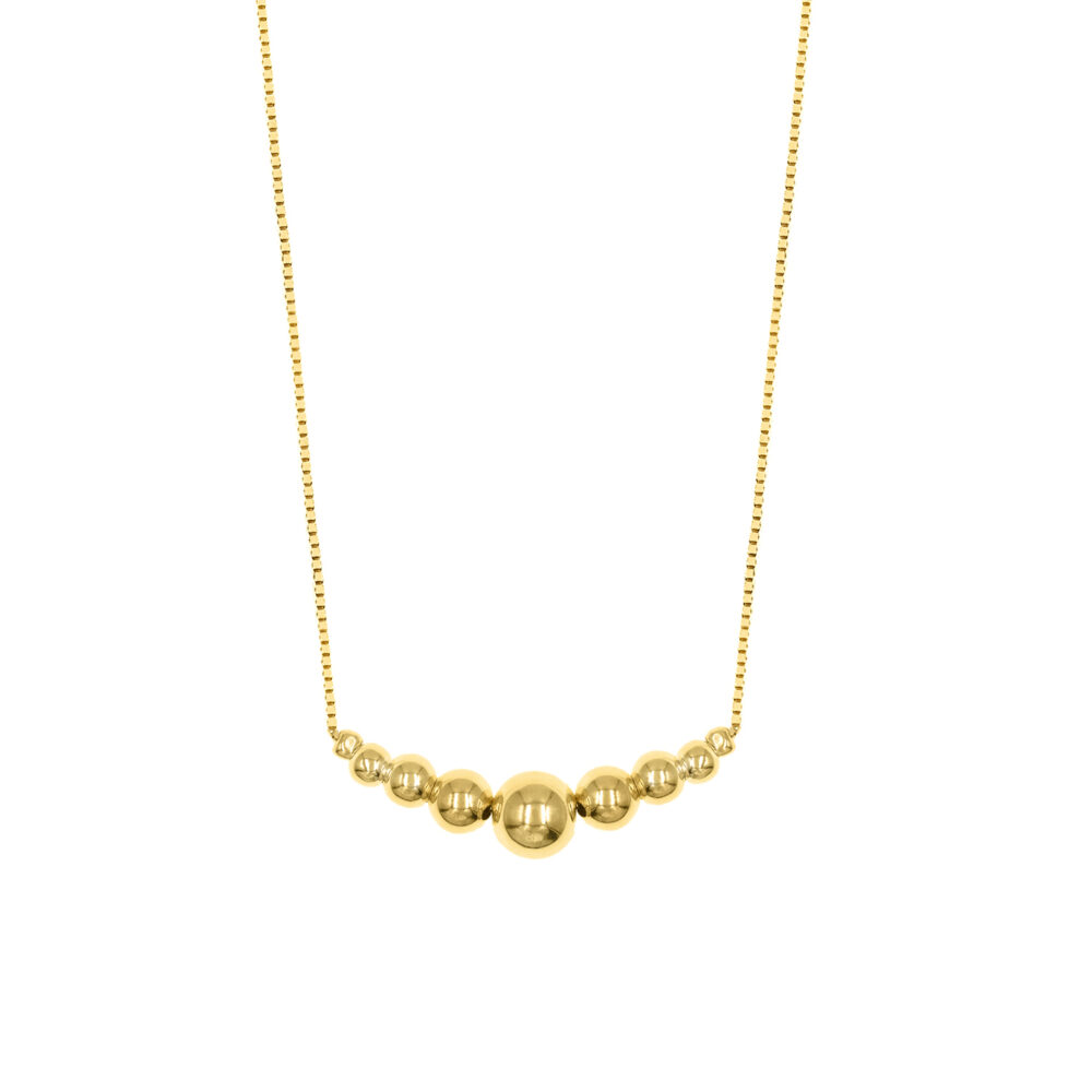Collar Bolitas Goldensilver
