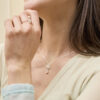 - Collar Flor Gota Plata 925