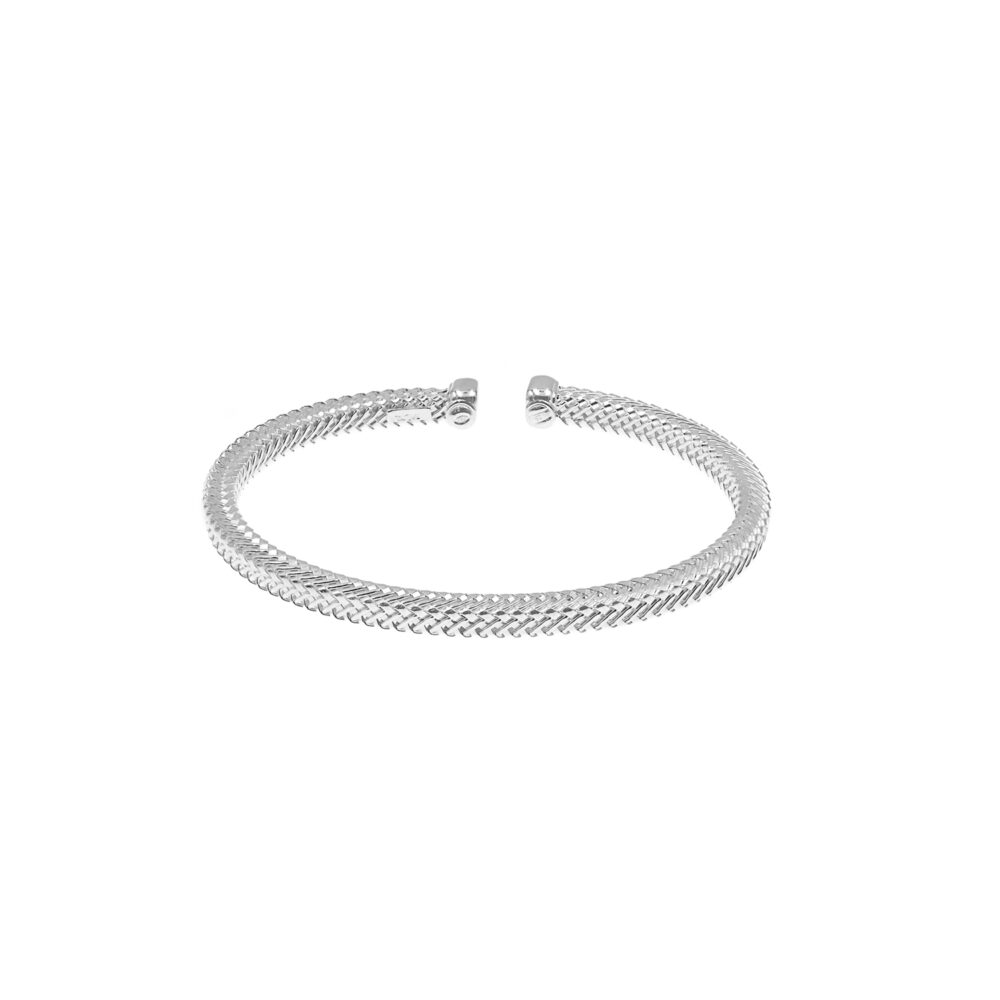 Pulsera Acanalada Plata 925