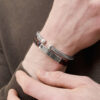 - Pulsera Acanalada BlackSilver