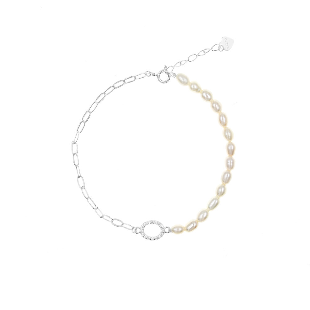 Pulsera Perla Plata 925