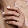 - Anillo Topacio SKY Redondo Oro 18K