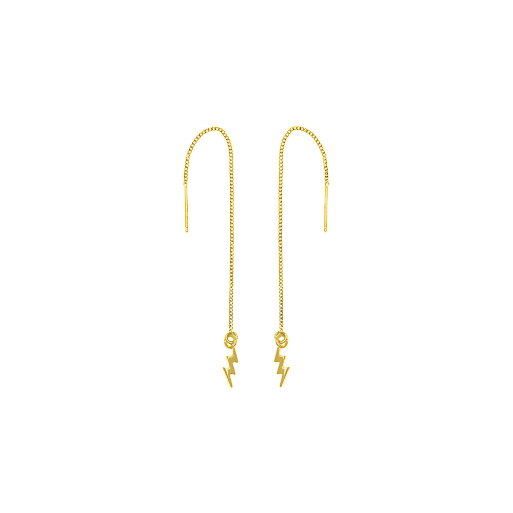 Aretes Rayo GoldenSilver