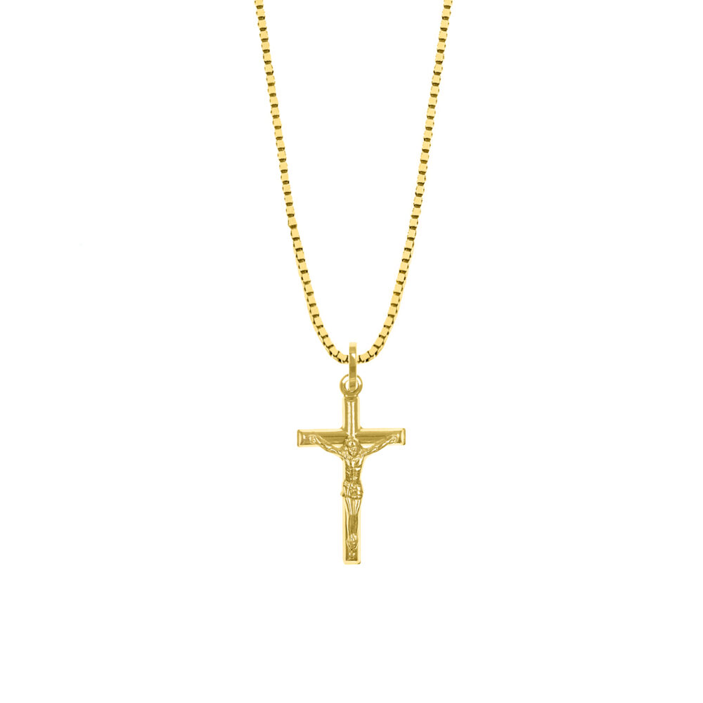 Collar Crucifijo Oro 18K