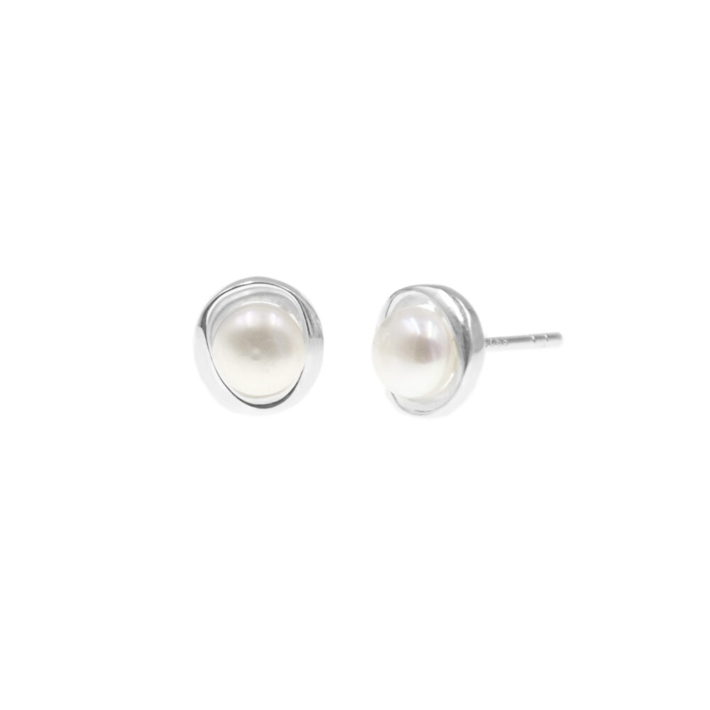 Aretes Perla Diva Plata 925