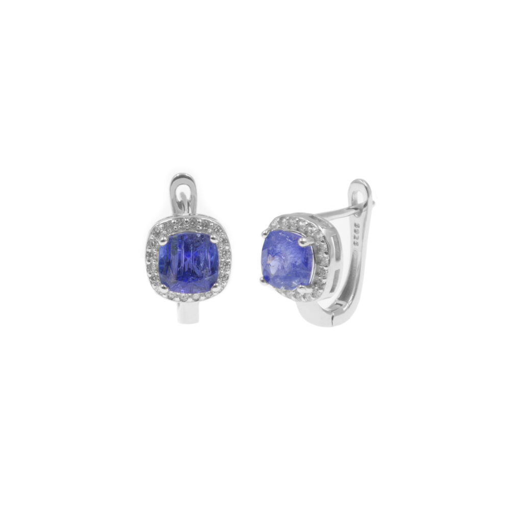 Aretes Piedra Flora Plata 925