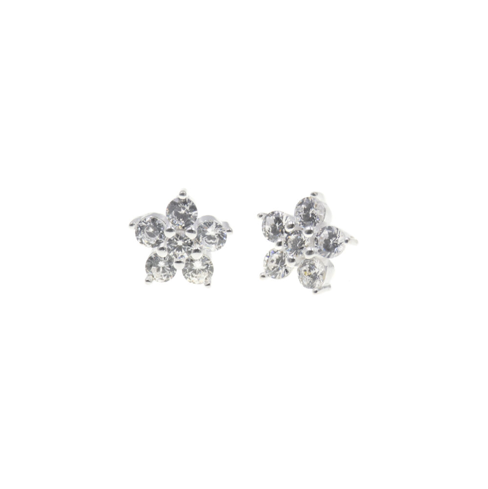 Aretes Piedra Fiore Plata 925