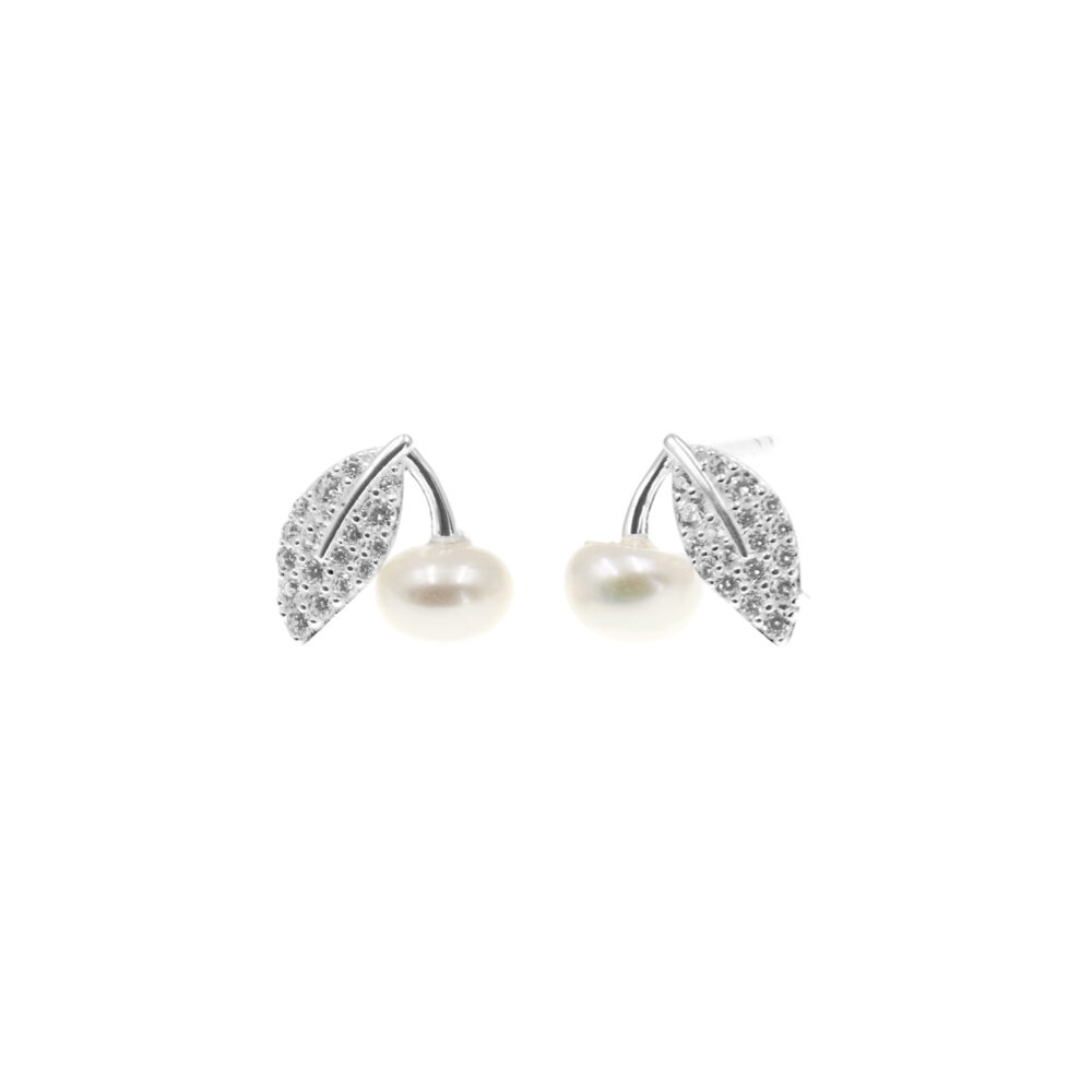 Aretes Perla Perle Plata 925