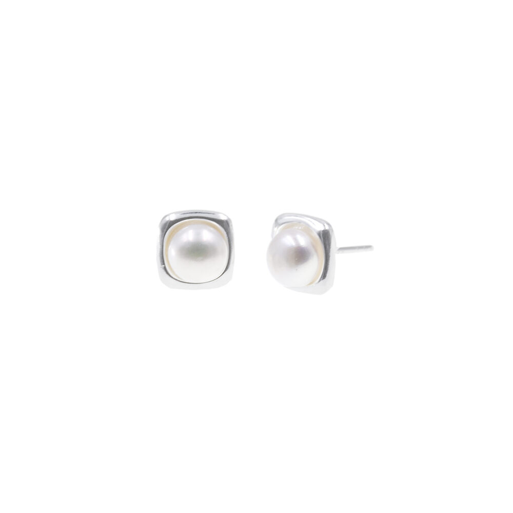 Aretes Perla Xaur Plata 925