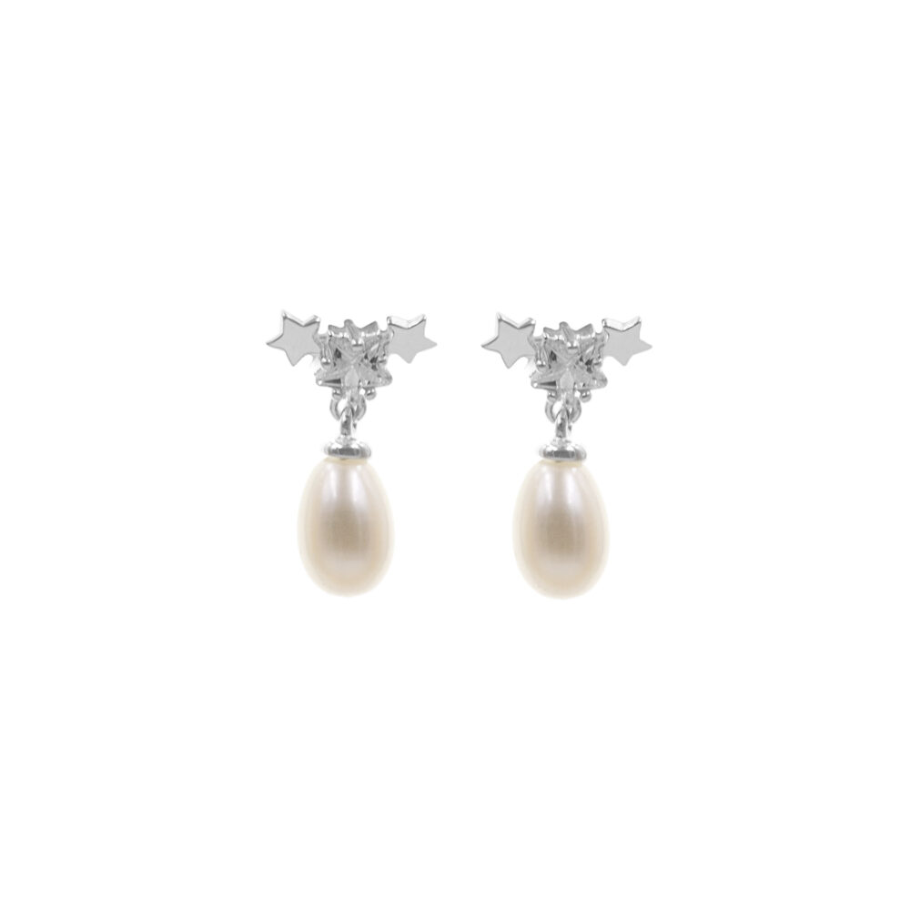 Aretes Perla Armonía Plata 925