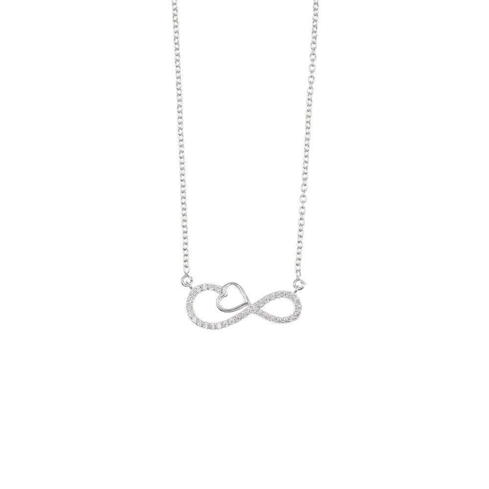 Collar Corazón Infinito Vittoria Plata 925