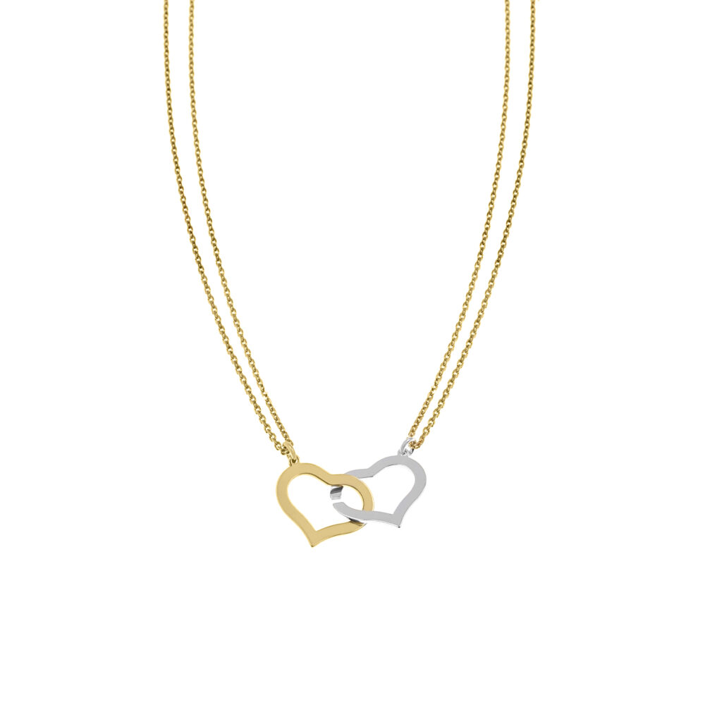 Collar Madre e Hija Corazón Cute GoldenSilver