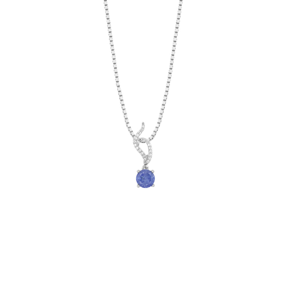 Collar Piedra Flora Sofía Plata 925