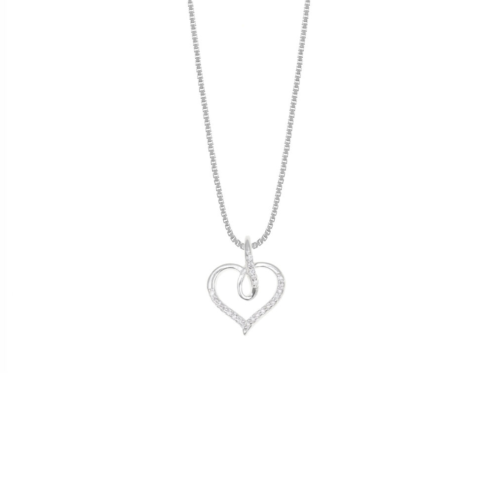 Collar Corazón de Mayo Plata 925