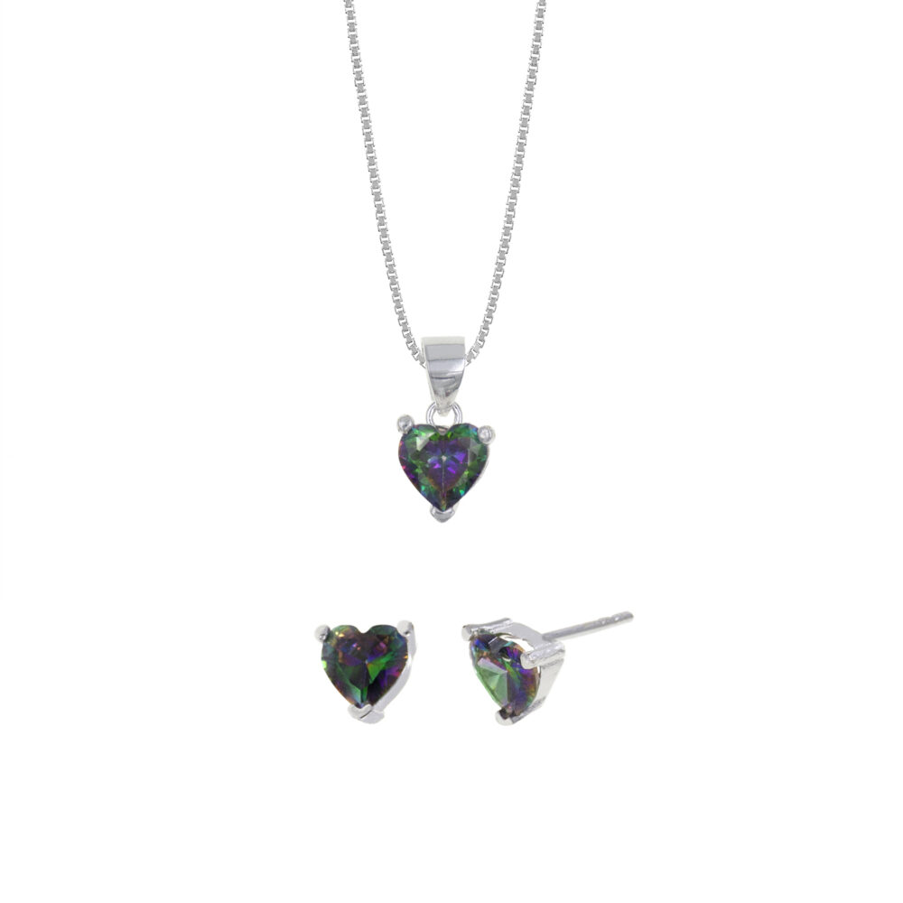 Set Collar y Aretes Armonía Plata 925