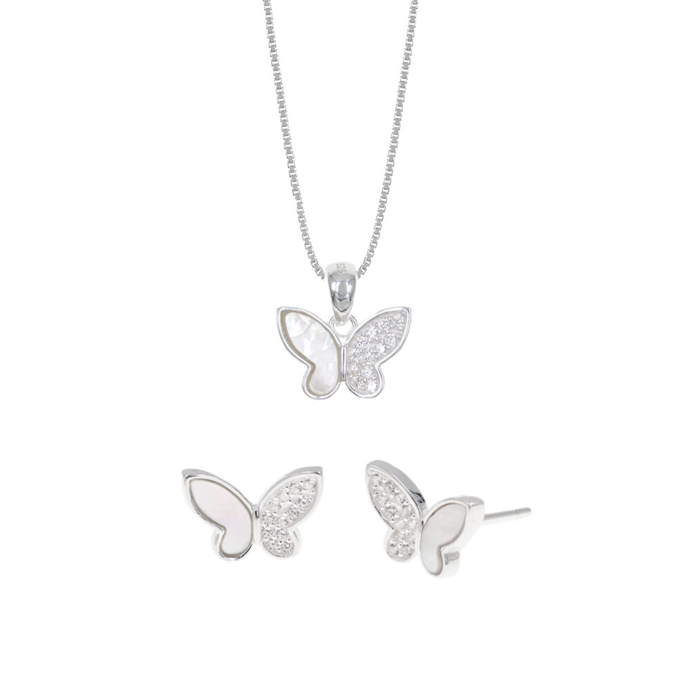 Set Collar y Aretes Supremo Plata 925