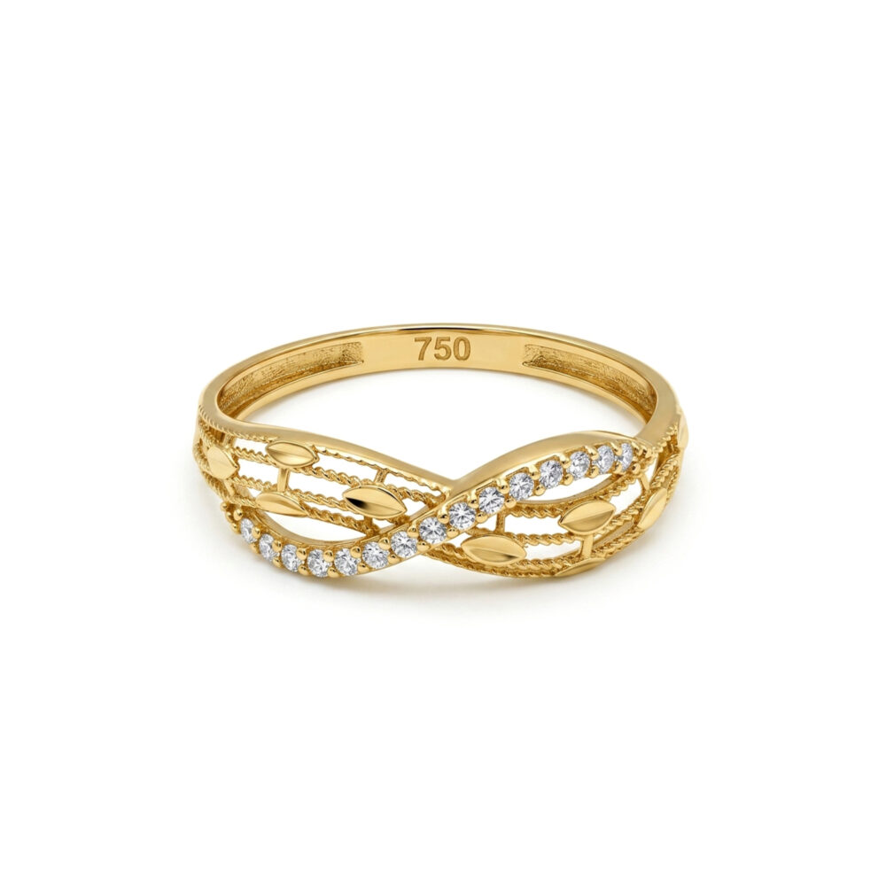 Anillo Entrelazado Lux Oro 18K