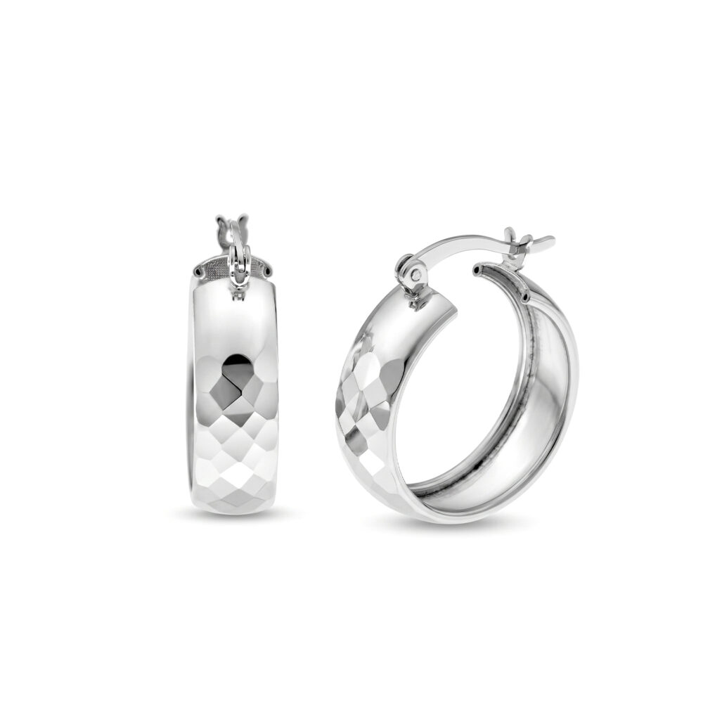 Argollas Diamantada Plata 925