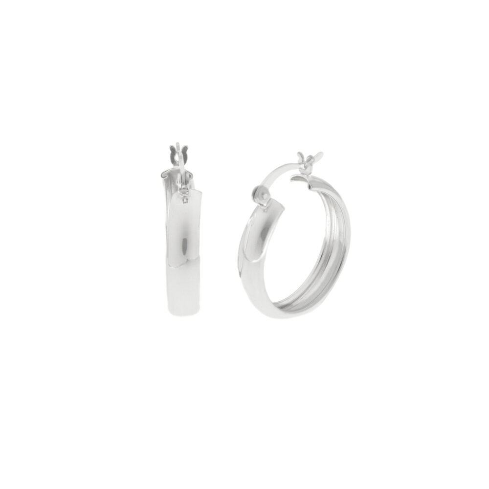 Argollas Llana Plata 925