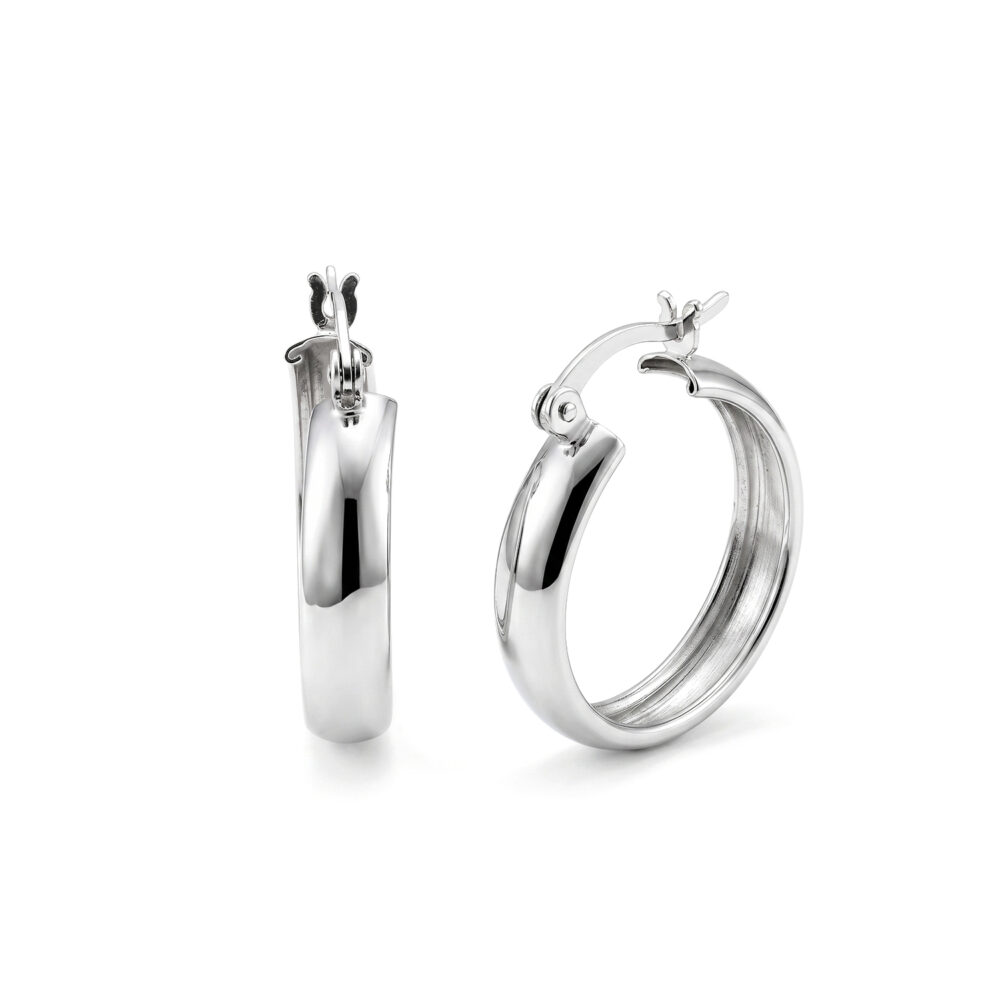 Argollas Llana Plata 925