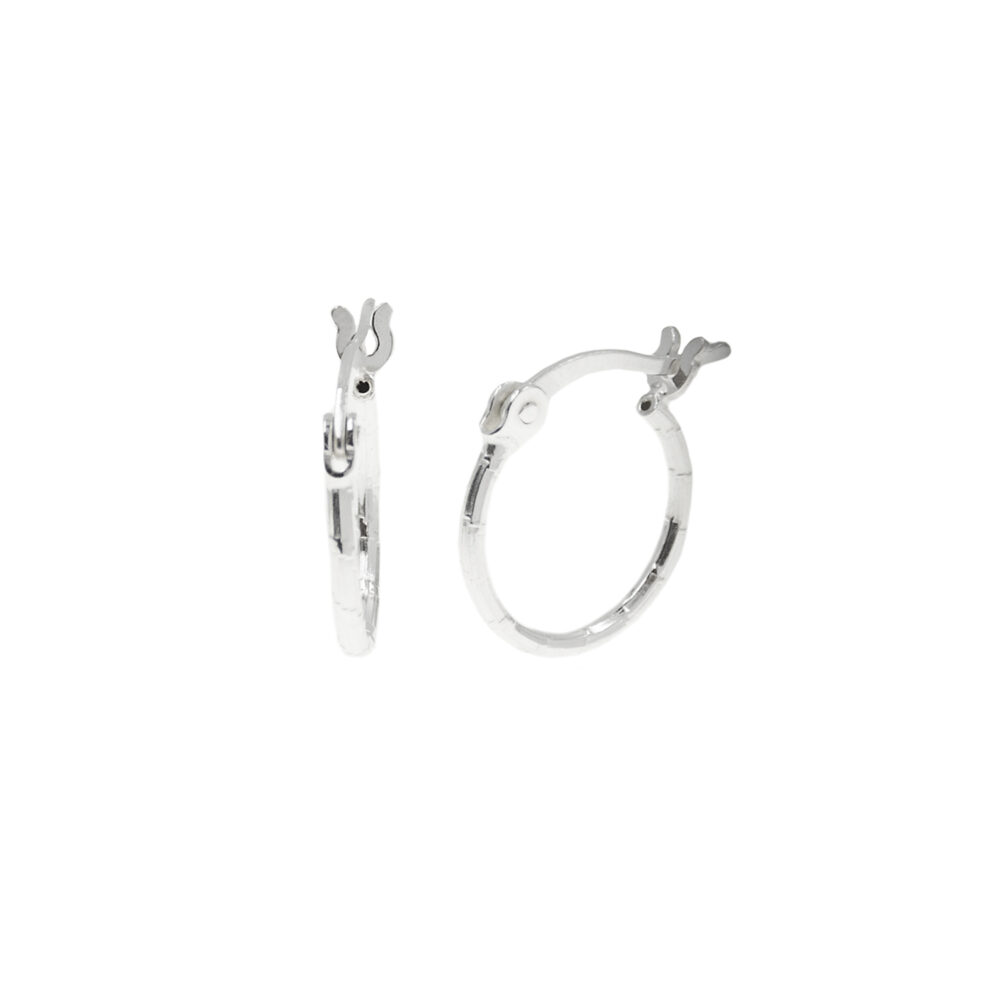 Argollas Texturada Plata 925