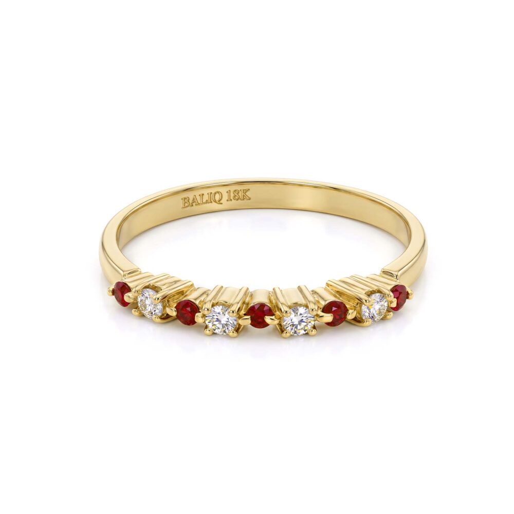 Anillo Rubí Oro 18K & Brillante