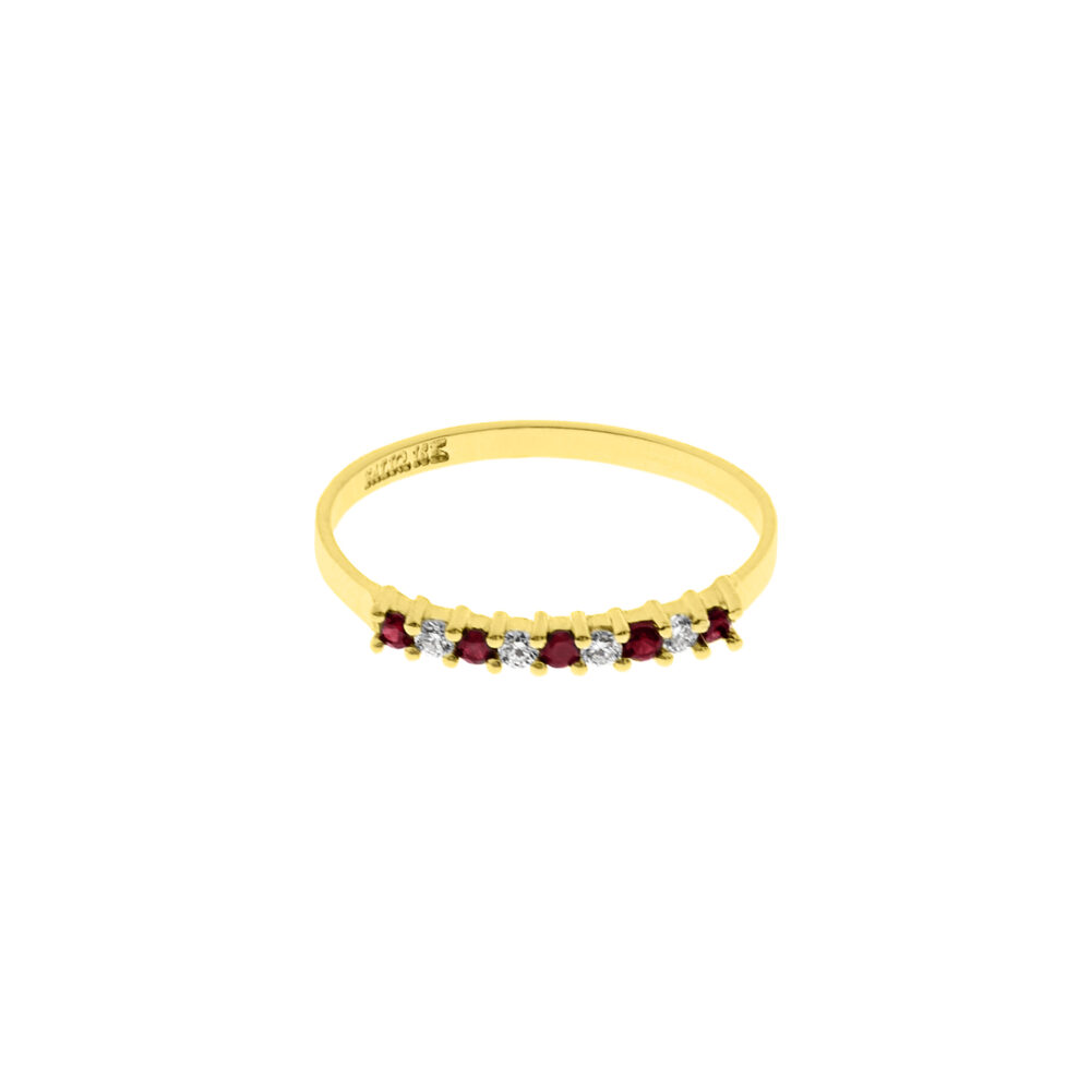 Anillo Rubí Oro 18K & Brillantes